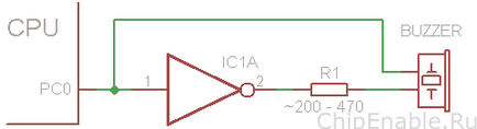 Piezoelectron și modul de conectare a acestuia la microcontroler