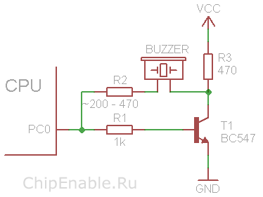 Piezoelectron și modul de conectare a acestuia la microcontroler