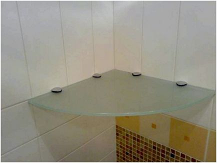Rafturi de baie pentru baie proprie Cum se instalează rafturi din sticlă de plastic din sticlă