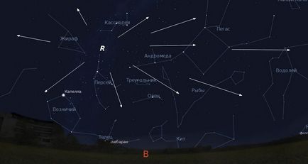 Perseidák fotófelvételi Starfall (Starfall) Perseidák fényképezni Starfall