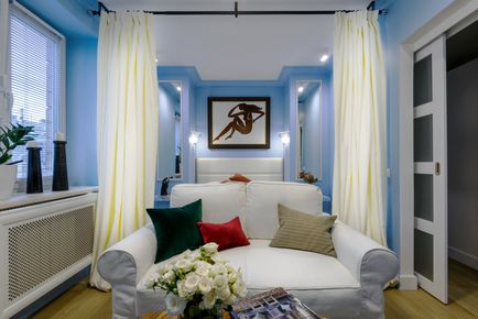 Interiorul uimitor al unui apartament cu o cameră, lux și confort