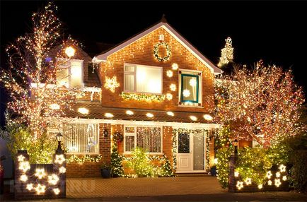 Decorațiuni festive Iluminatul de Crăciun la domiciliu