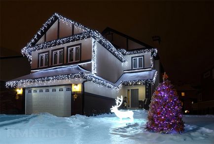 Decorațiuni festive Iluminatul de Crăciun la domiciliu