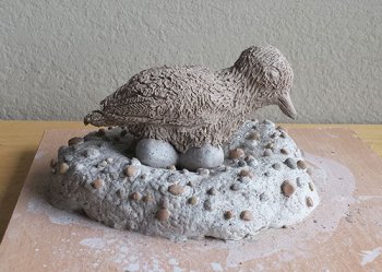 Птах з глини своїми руками