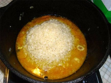 Omlós pilaf sertéshús - lépésről lépésre recept fotók