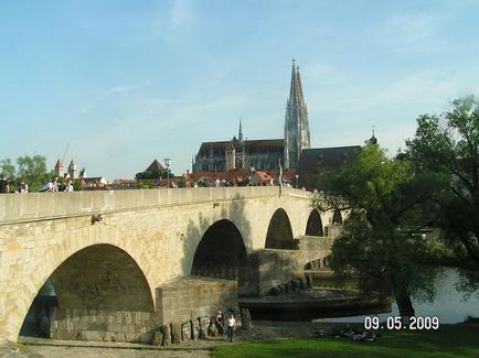 A történet az út Bavaria jelentést a látogatás Regensburg