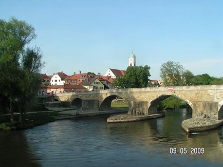 A történet az út Bavaria jelentést a látogatás Regensburg