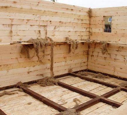 Repararea și încălzirea pereților unei case din lemn de la un bar - compania ooo - kostromadom