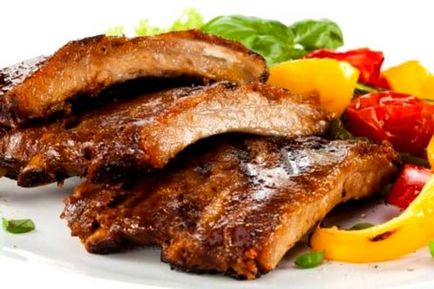 Receptje sertésborda a grill (sertés) Receptek sertésborda egy grill