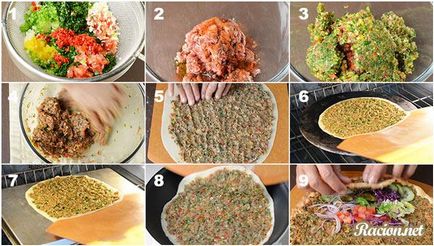 Recept lahmacun (török ​​pizza) otthon