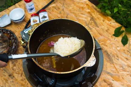 Recept pilaf csirke bográcsban