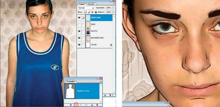 Desen în portretul Photoshop în stil vector - un portal pentru designer! Descărcați grafice pentru design,