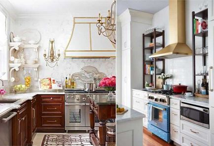Luxus arany a belsejében a konyhában 6 alkalmazási titkok