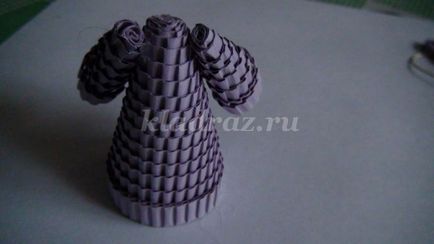 Crăciunul înger în tehnica quilling