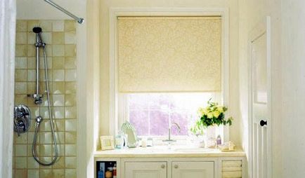 Рулонні штори для ванни на вікно і до стелі фото з прикладами дизайну