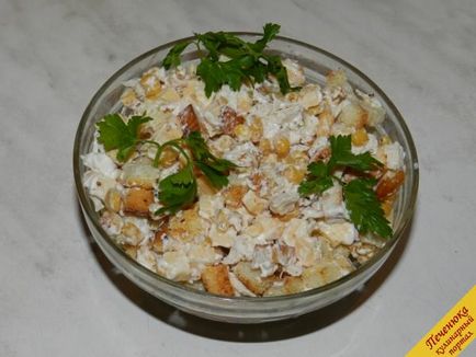 Салат з грінками (покроковий рецепт з фото)