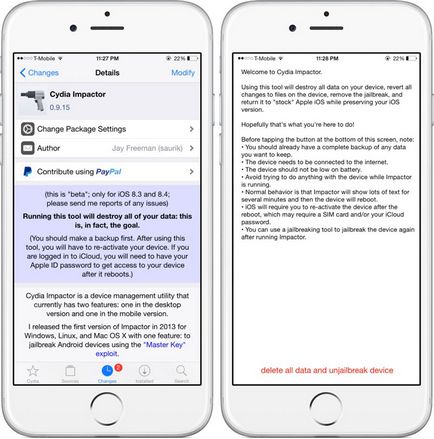 Saurik випустив cydia impactor - інструмент для відновлення iphone і ipad з джейлбрейком без