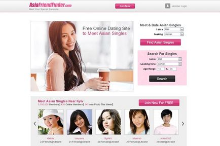 Сайт asia friendfinder, знайомства онлайн