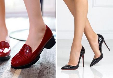 З чим носити жіночі лакові туфлі - бежеві, чорні, червоні, сині, на підборах і без, платформі,
