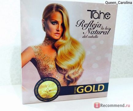 Шампунь tahe keratin gold shampoo - «іспанська проф! Золотий шампунь для сліпучого блиску