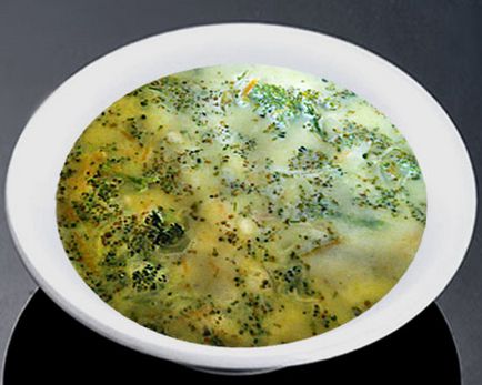 Сирний суп з брокколі покроковий рецепт з фото