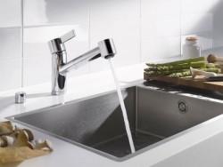 Robinet Grohe pentru revizuirile din bucătărie și baie ale mixerelor cu termostat, cu gură lungă, sfaturi cum ar fi