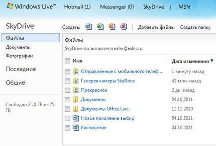 Salvați fotografii în skydrive pentru cloud service