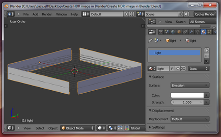 Creați imagini hdr în blender