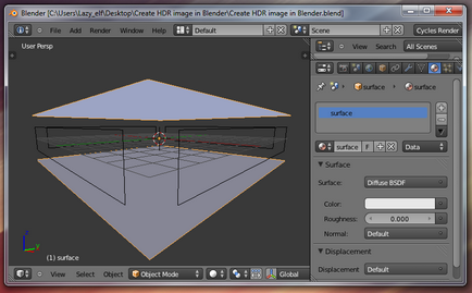 Creați imagini hdr în blender