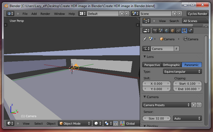 Creați imagini hdr în blender