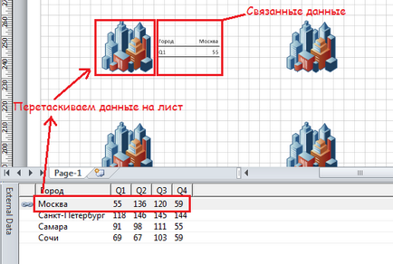 Crearea celui mai simplu tablou de bord în importul de date din excel în visio, exceltip