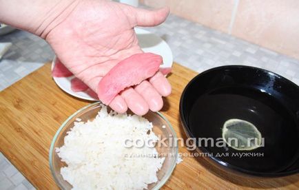 Sushi cu ton - gătit pentru bărbați