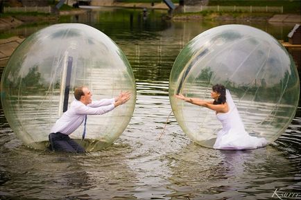 Esküvői sétát Moszkva Lianozovo Park