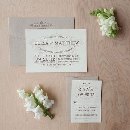 Invitatii de nunta in stil rustic