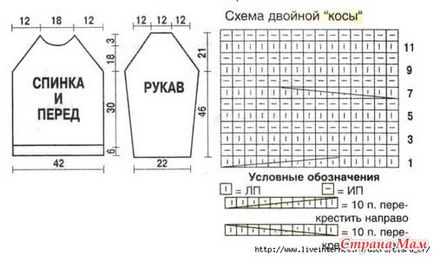 Светр з діагональними смужками - в'яжемо разом он-лайн - країна мам