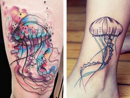 Tatuaje de meduze - valoare, schițe de tatuaj și fotografie