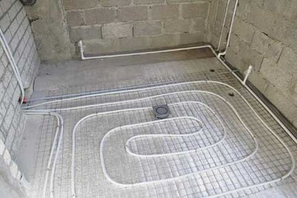 Теплий електрична підлога у ванній комплекстующіе, пристрій