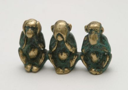 Trei maimuțe sunt originea și semnificația simbolului