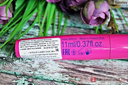 Туш для вій delia cosmetics big - black false lashes ефект штучних вій