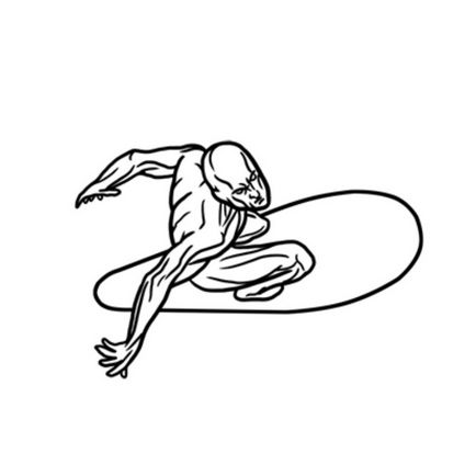 Învățați cum să desenați un surfer de argint