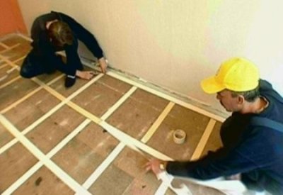 Montarea covorului cu mâinile tale, repararea podelelor