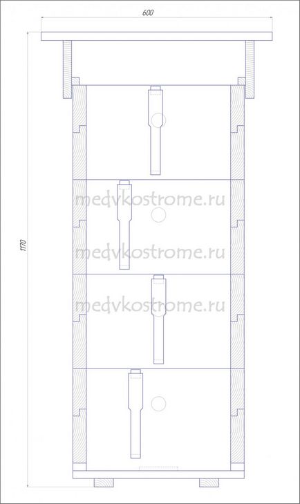 Csalánkiütés, a design és a rajz (Ruta kaptár) - Kosztroma méz