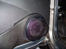 Telepítés 17 cm hangszóró az első ajtókban, kézi Chevrolet Niva (Chevrolet Niva) 1. generációs