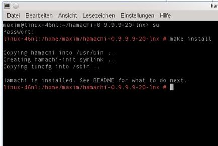 Установка і використання hamachi в linux