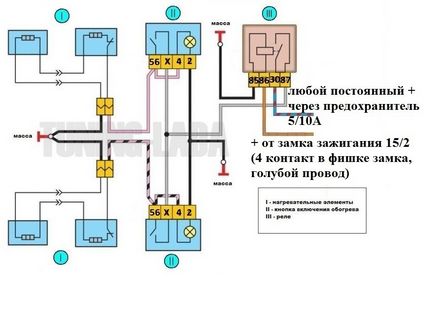 Установка обігріву на передні сидіння ваз 2108-2115