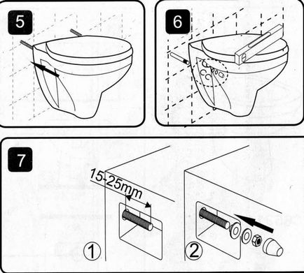 Instalarea unui vas de toaletă agățat de mâinile proprii fără instalare