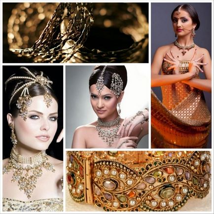 Stil oriental de bijuterii indian (fotografie)