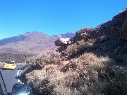 Vulcan Teide sau principalul parc național de pe tenerife, spre vulcan