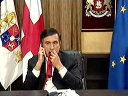 De ce Saakașvili și-a mestecat cravata