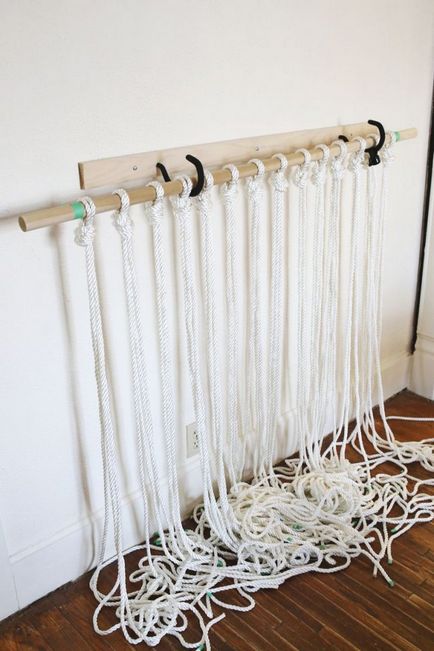 Függönyök, macrame saját kezűleg (módon) Függönyök, makramé saját kezűleg
